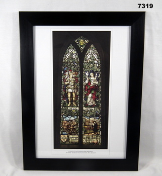 Framed print collection of paintings, posters and maps WW1.