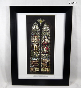Framed print collection of paintings, posters and maps WW1.