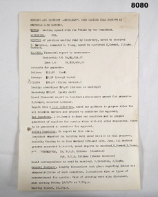 Document - DOCUMENT, MEETING MINUTES 1978, Bendigo District Servicemen's Club, May 1978
