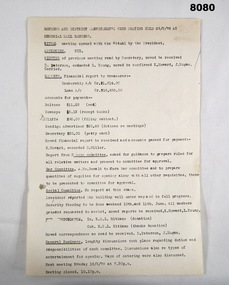 Document - RSL MEETING MINUTES 1978, Bendigo District Servicemen's Club, May 1978