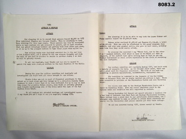 Document - DOCUMENTS, APPEALS - WELFARE REPORTS 1975, 1977, Welfare/Appeals Officer, C.1975 - 1977