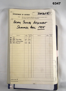 Cloth bound manila Correspondence Folder
