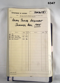 Cloth bound manila Correspondence Folder
