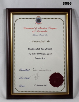 Certificate Appeals for the year 204