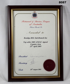 Certificate Appeals for the year 2005