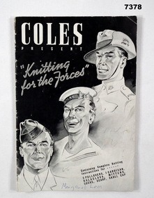 Coles booklet entitled "Knitting for the Troops".