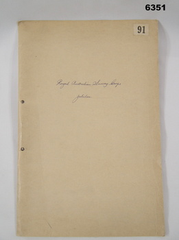 Foolscap folder containing letters about the Jubilee