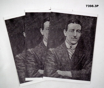 Photocopy of three black and white photographs of J.A. Williams.