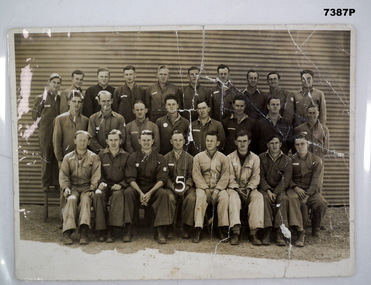 Group photograph of possible Army Servicemen WW2.