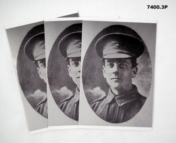 Photocopy of three photographs of C. WOOD MM.