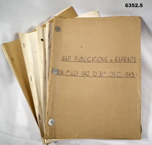 Five Manilla Folders with Printing records