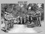 Military Funeral, Harcourt, c1960s. Unidentified civilians and Army Headquarters Survey Regiment personnel