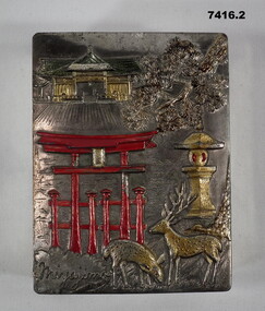 Decorative cigarette box from Japan.