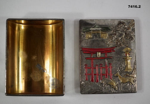 Decorative cigarette box from Japan.