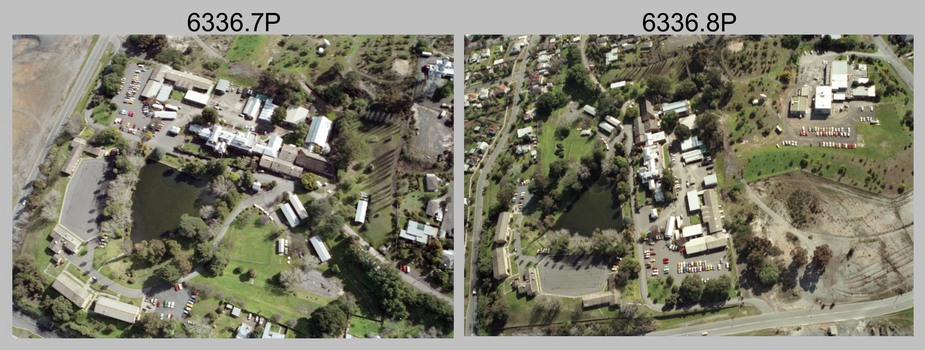 Aerial photos of the Army Survey Regiment, Army Survey Regiment, Fortuna, Bendigo, 1991.