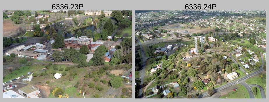 Aerial photos of the Army Survey Regiment, Army Survey Regiment, Fortuna, Bendigo, 1991.