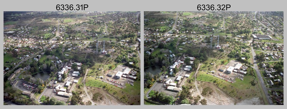 Aerial photos of the Army Survey Regiment, Army Survey Regiment, Fortuna, Bendigo, 1991.