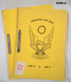 Yellow Light Cardboard cover containing the Paper Report