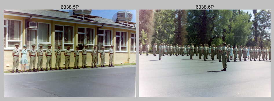 CO’s Parade and Defence Force Service Medal Presentations at the Army Survey Regiment, Fortuna Villa, Bendigo. c1987.