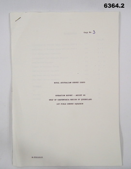 Unbound A4 Paper Report held together by a staple
