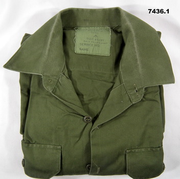 Jungle Green cotton Army shirt.