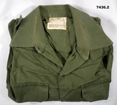 Jungle Green cotton Army shirt.