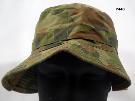 Floppy cotton camouflage bush hat.