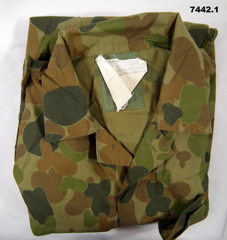Two Australian Army Camouflage shirts.
