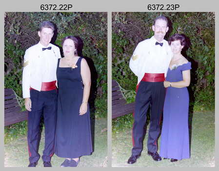 Summer Ball 1995 - Warrant Officer and Sergeant and Guests Arrival. Army Survey Regiment, Fortuna Villa, Bendigo.