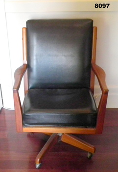 Swivel Chair used by the Presidents Bendigo RSL.