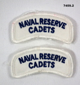 Naval Reserve Cadet shoulder Badges.