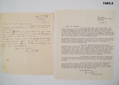 Letters of Sympathy from the Military.