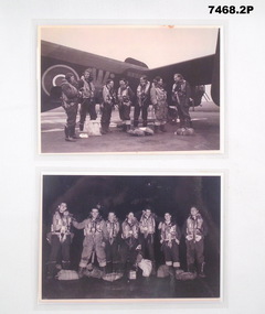 Two photos re RAAF before & after a raid.