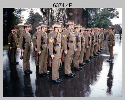 Corps Day Parade, Army Survey Regiment, Fortuna Villa, Bendigo. 28th June 1990.