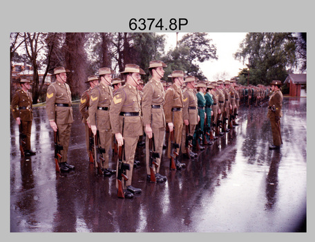 Corps Day Parade, Army Survey Regiment, Fortuna Villa, Bendigo. 28th June 1990.