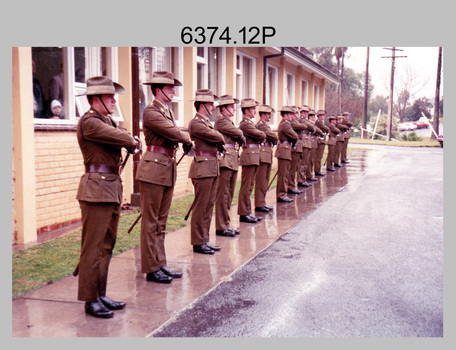 Corps Day Parade, Army Survey Regiment, Fortuna Villa, Bendigo. 28th June 1990.