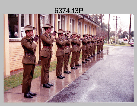 Corps Day Parade, Army Survey Regiment, Fortuna Villa, Bendigo. 28th June 1990.