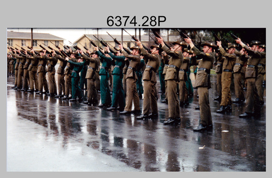 Corps Day Parade, Army Survey Regiment, Fortuna Villa, Bendigo. 28th June 1990.
