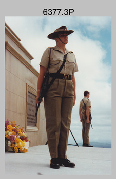 Army Survey Regiment Mount Macedon Memorial Cross Ceremony. 1995.