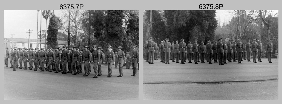 Corps Day Parade and Defence Force Service Medal Presentations at the Army Survey Regiment, Fortuna Villa, Bendigo. July 1987.