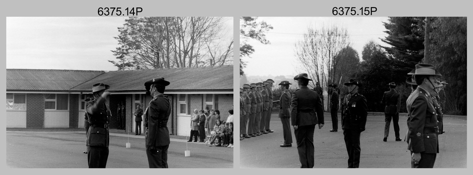 Corps Day Parade and Defence Force Service Medal Presentations at the Army Survey Regiment, Fortuna Villa, Bendigo. July 1987.