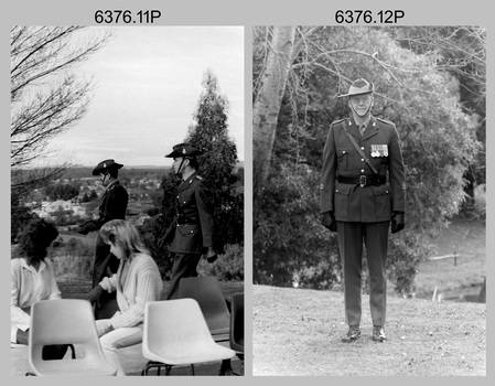 Corps Day Parade and Defence Force Service Medal Presentations at the Army Survey Regiment, Fortuna Villa, Bendigo. July 1987.