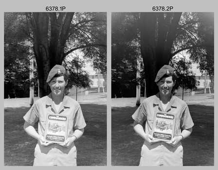 Army Survey Regiment personnel with Subject 1 Corporal course Awards, Fortuna Villa Bendigo. 1987.