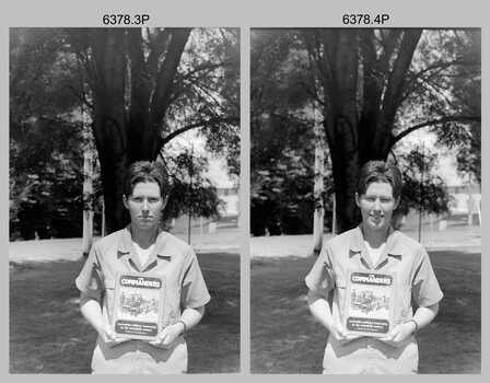 Army Survey Regiment personnel with Subject 1 Corporal course Awards, Fortuna Villa Bendigo. 1987.