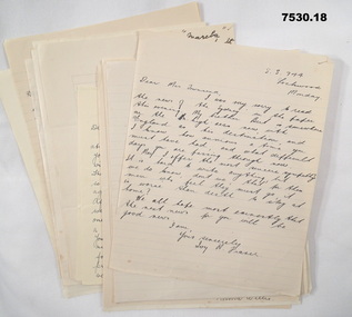 Letters of Sympathy for Mervyn Townsend.