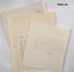 Letters of Sympathy for Mervyn Townsend.