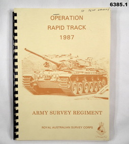 A4 sized Survey Corps Mapping Operation Report