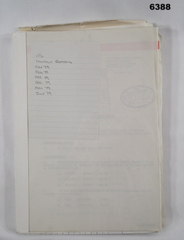 A4 report on activities of 1 Fd Svy Sqn Jan - Jun 1979