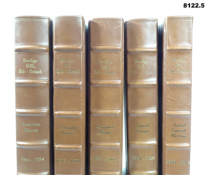 Reprint volumes of Bendigo RSL minutes.