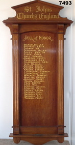 St. Johns Roll of Honour 1914-19